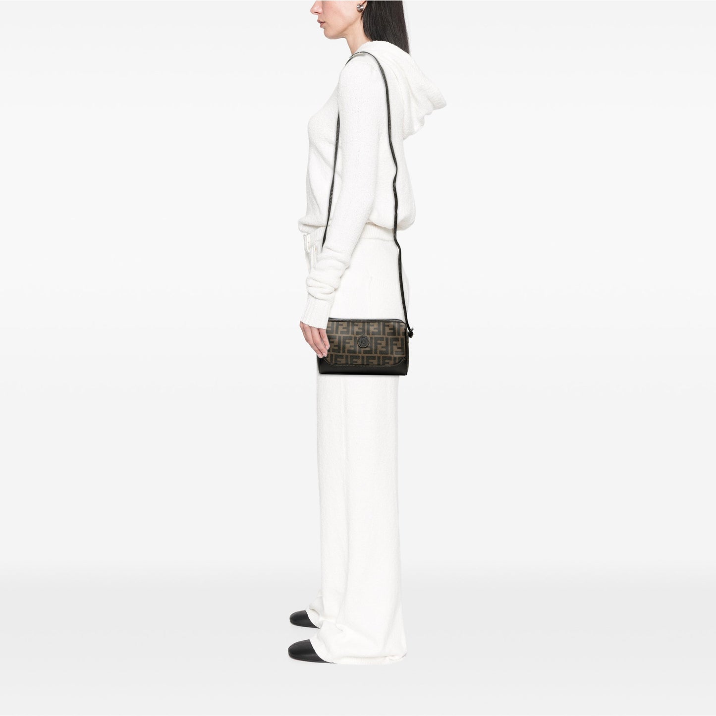 Fendi Zucca Coated Canvas Crossbody