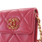 Chanel Quilted Lambskin Chanel 19 Card Holder On Chain