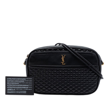 Saint Laurent Quilted Lambskin Victoire Camera Bag