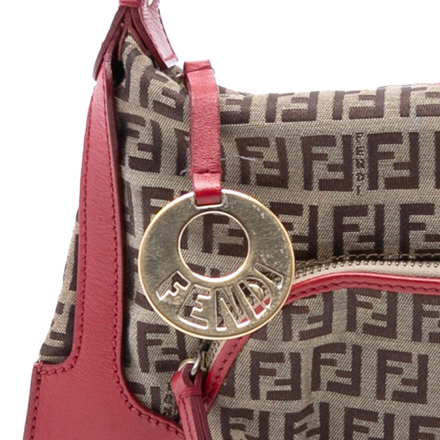 Fendi Zucchino Canvas Chef Pocket Shoulder Bag