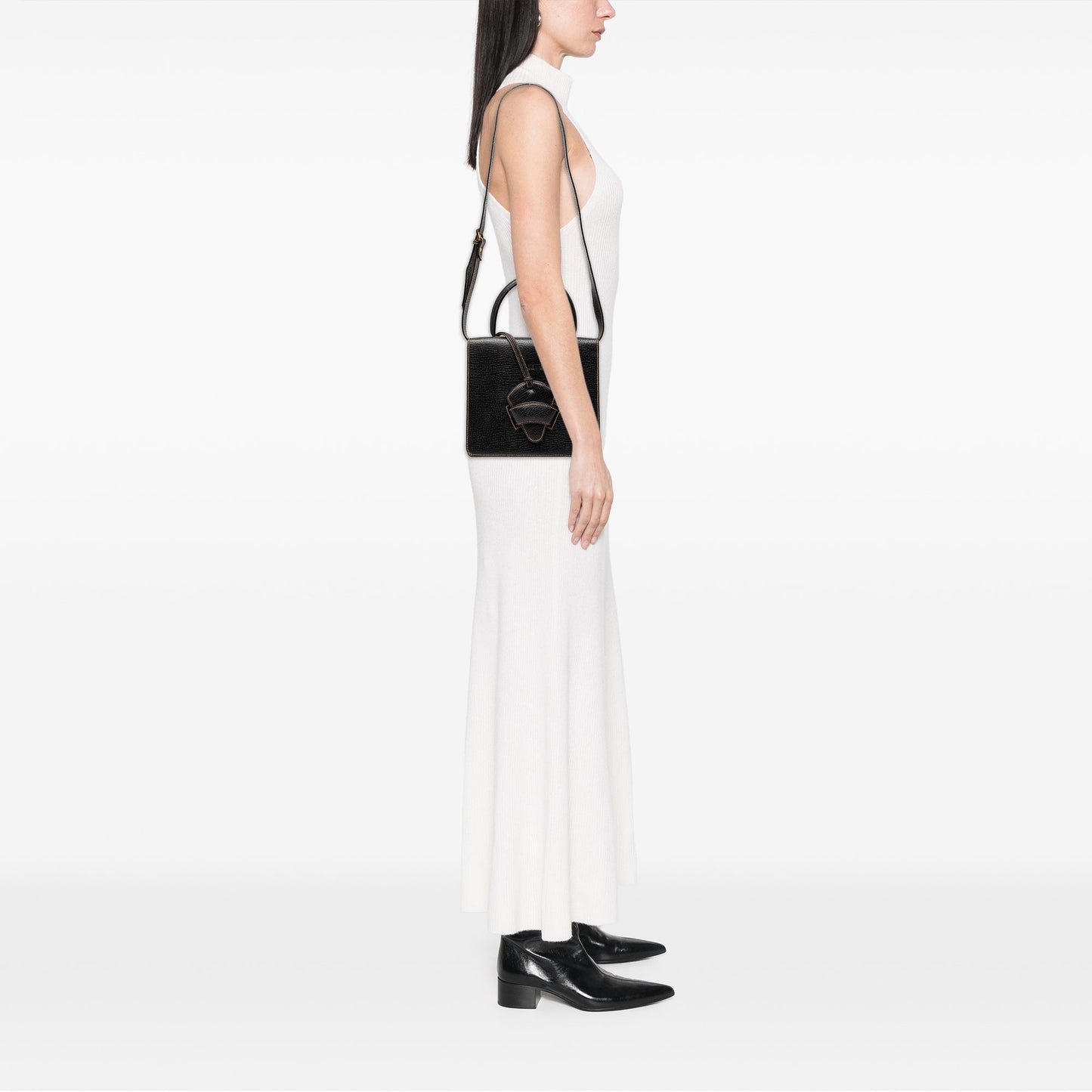 Loewe Textured Leather Barcelona Top Handle Bag