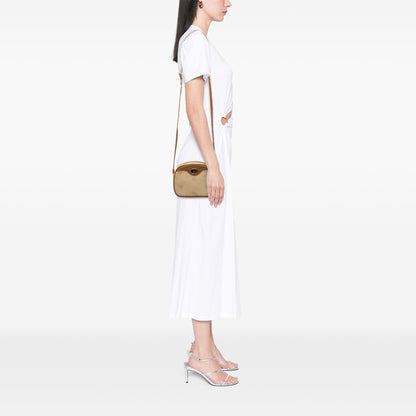 Burberry Coated Canvas Logo Crossbody
