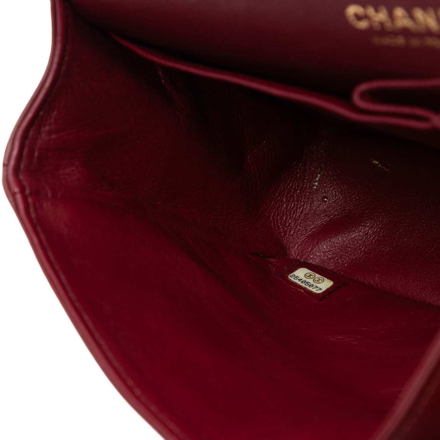 Chanel Medium Classic Chevron Calfskin Pleated Double Flap