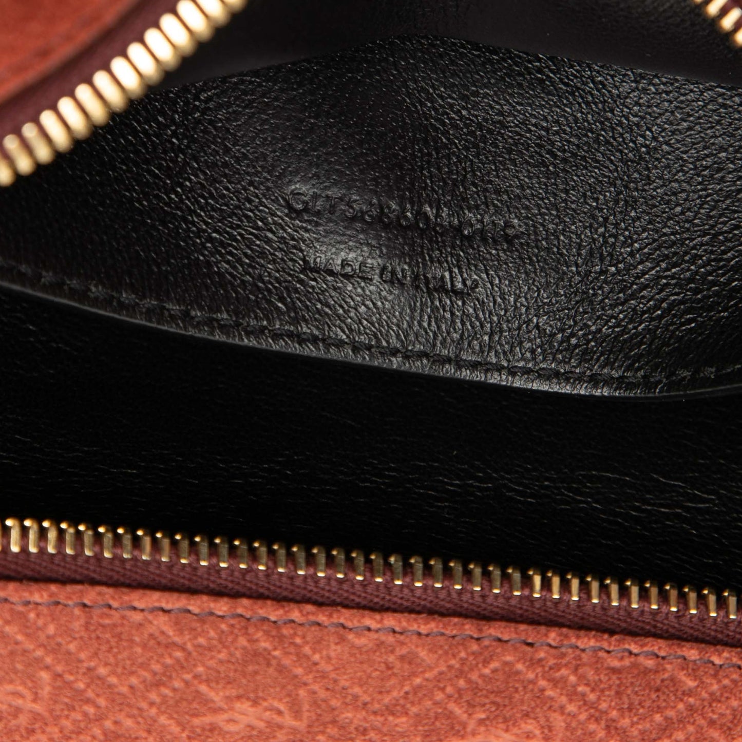 Saint Laurent Suede Monogram All Over Camera Bag