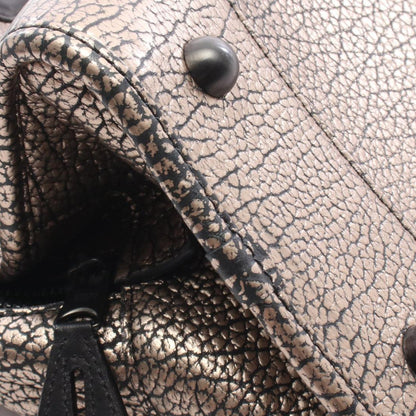Loewe Cracked Metallic Leather Amazona 36