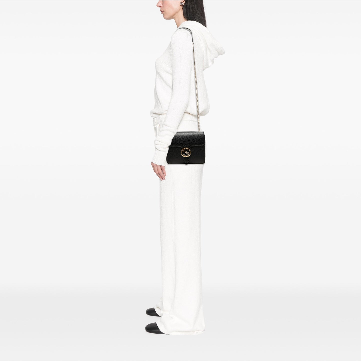 Gucci Small Dollar Calfskin Interlocking G Crossbody