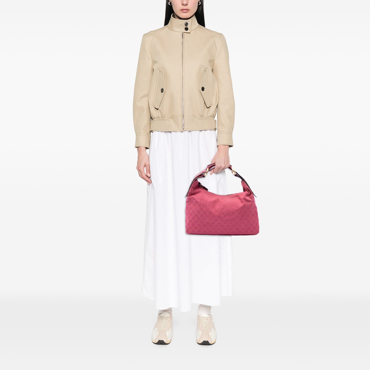 Gucci GG Canvas Horsebit Hobo