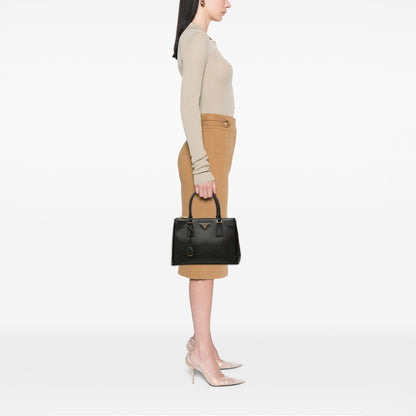 Prada Small Saffiano Lux Galleria Double Zip Satchel