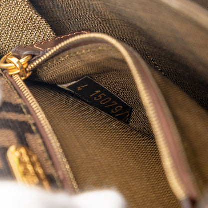 Fendi Zucca Canvas Shoulder Bag