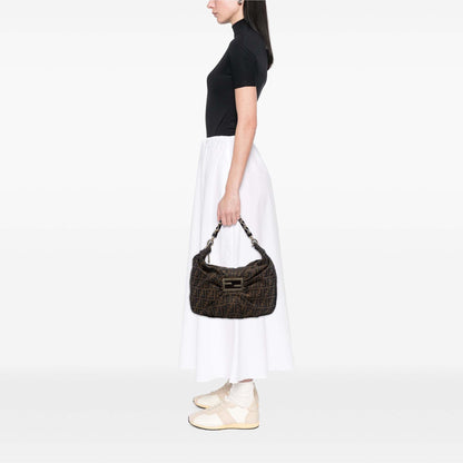 Fendi Zucca Canvas Mia Hobo