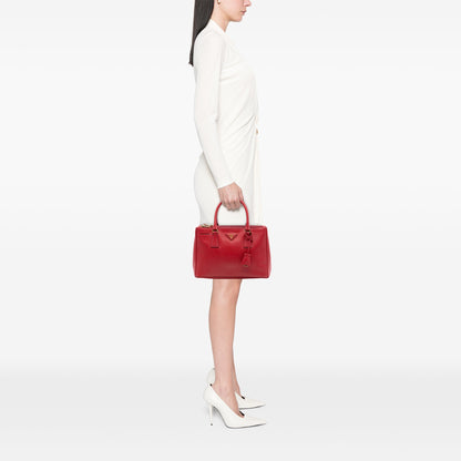 Prada Small Saffiano Lux Galleria Double Zip Satchel