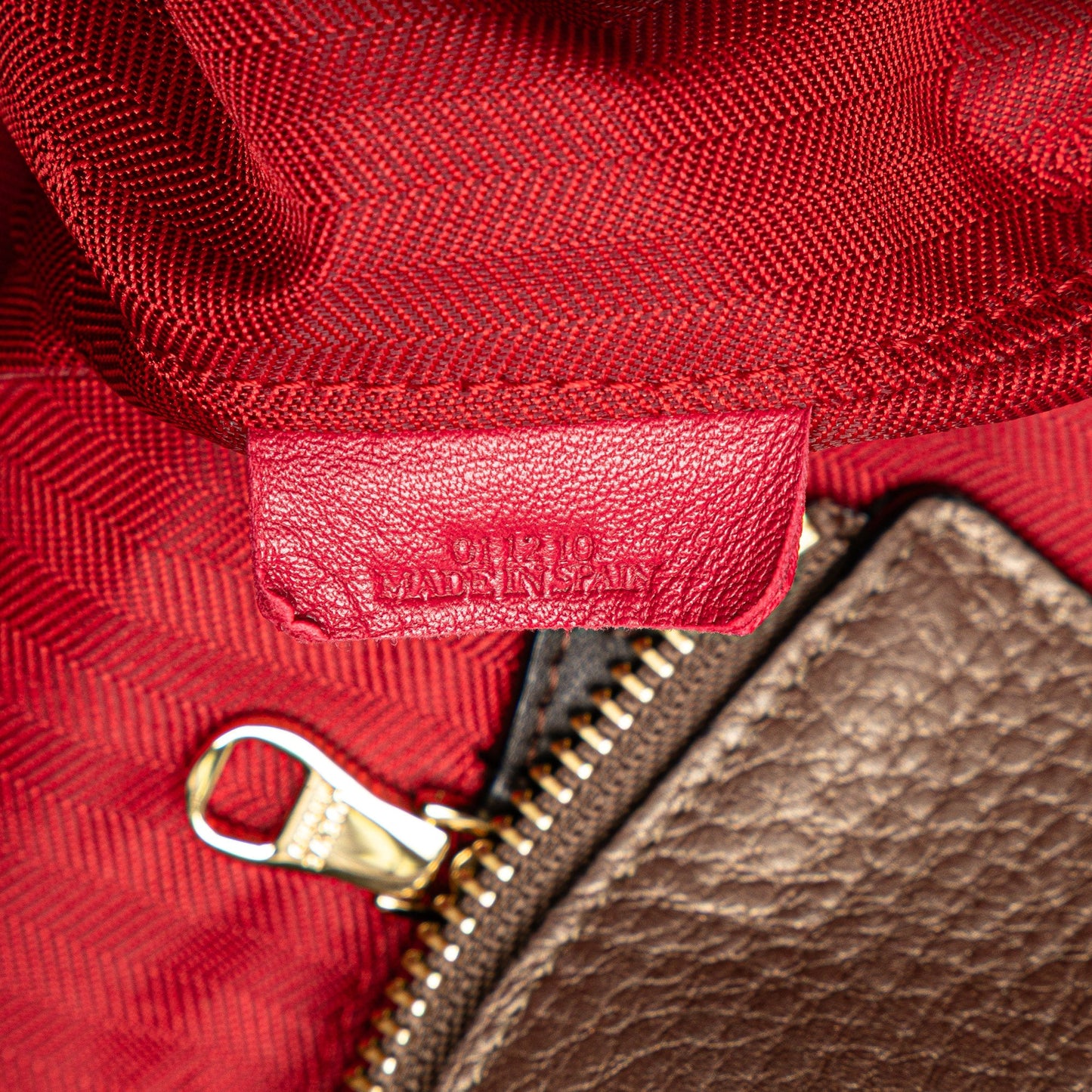 Loewe Anagram Leather Fusta Tote