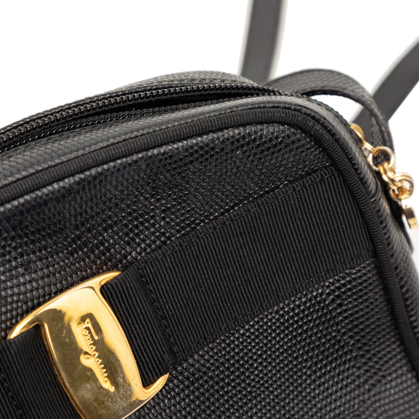 Ferragamo Leather Vara Bow Crossbody