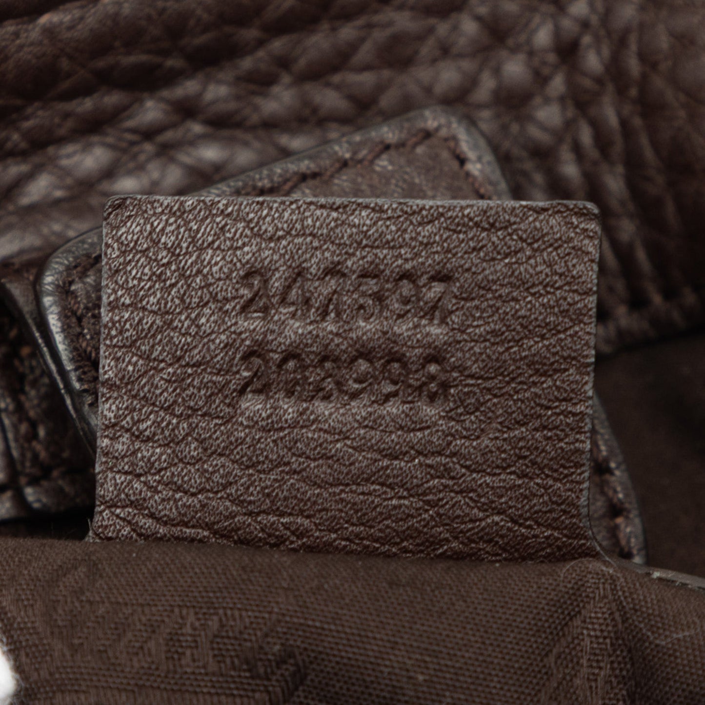 Gucci Medium Pebbled Calfskin Web Heritage Shoulder Bag