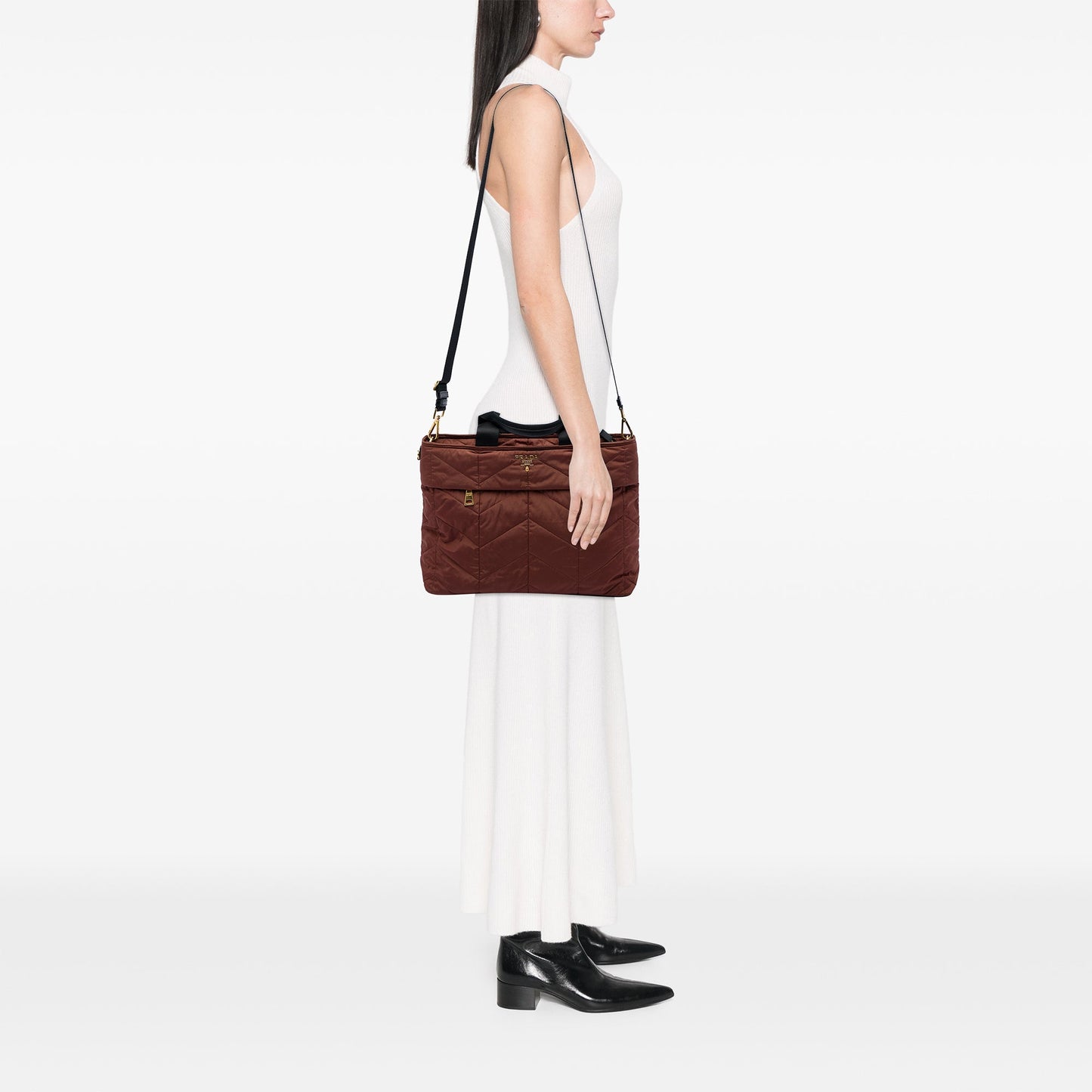 Prada Impuntu Tessuto Satchel