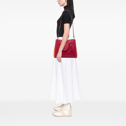Prada Bicolor Saffiano Lux Satchel