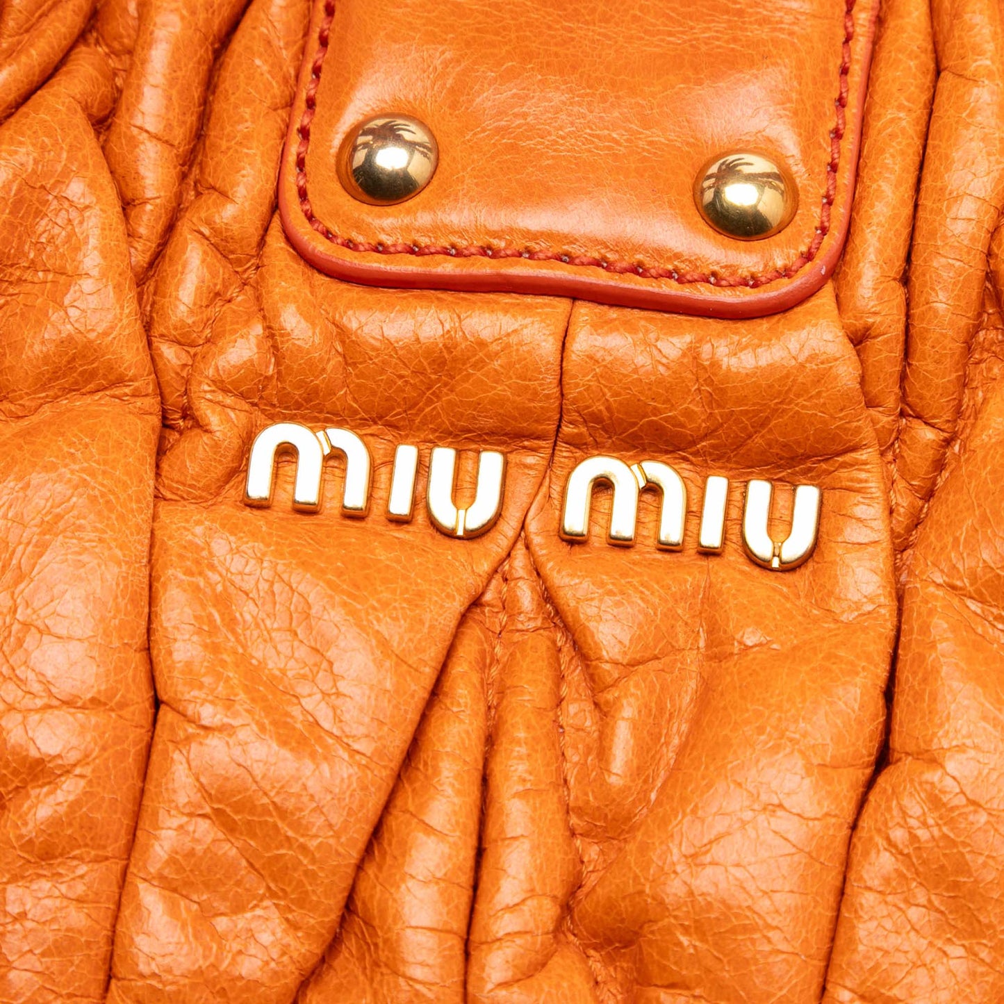 Miu Miu Matelasse Lambskin Coffer Satchel