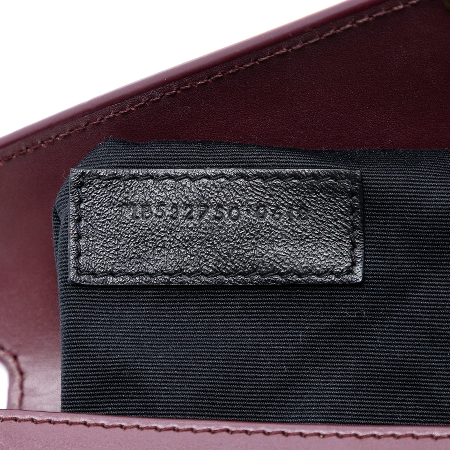 Saint Laurent Smooth Calfskin Monogram Cassandra Clasp Bag