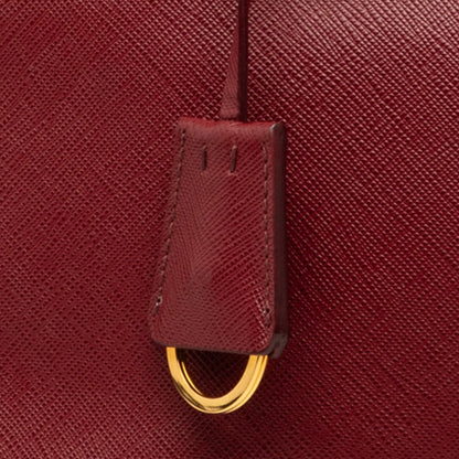 Prada Small Saffiano Lux Galleria Double Zip Satchel