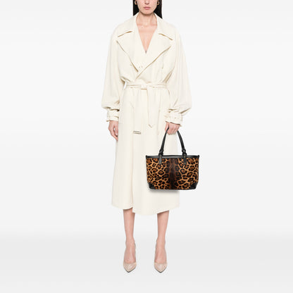 Gucci Large Pony Hair Leopard Print Tote