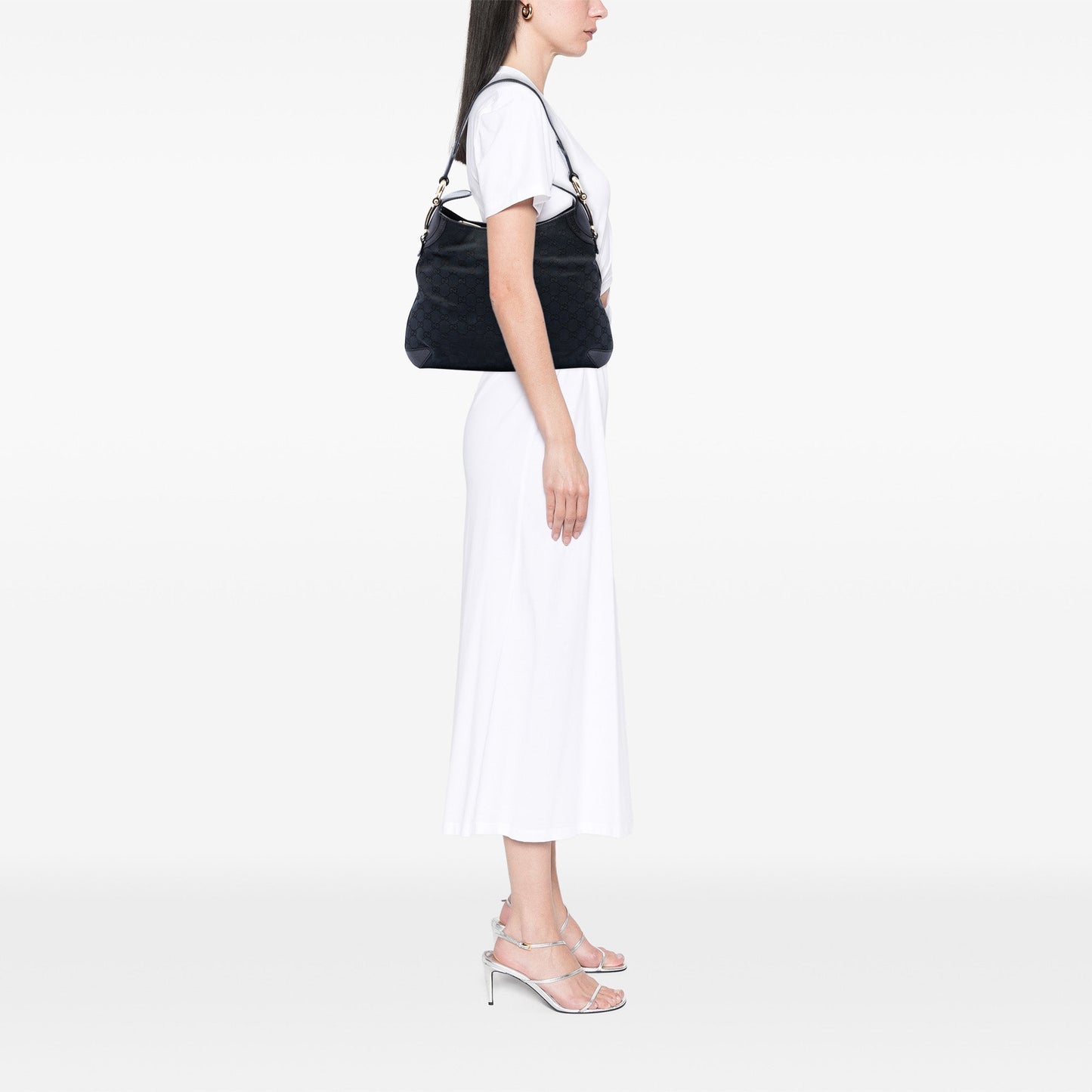Gucci GG Canvas Horsebit Creole Hobo