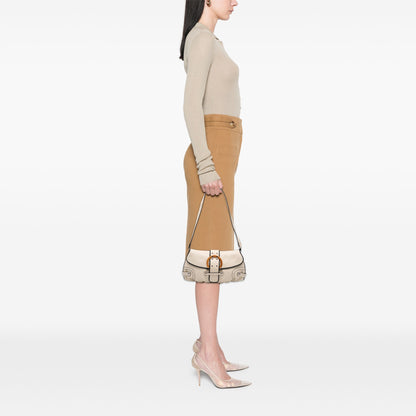 Ferragamo Leather Gancini Flap Shoulder Bag