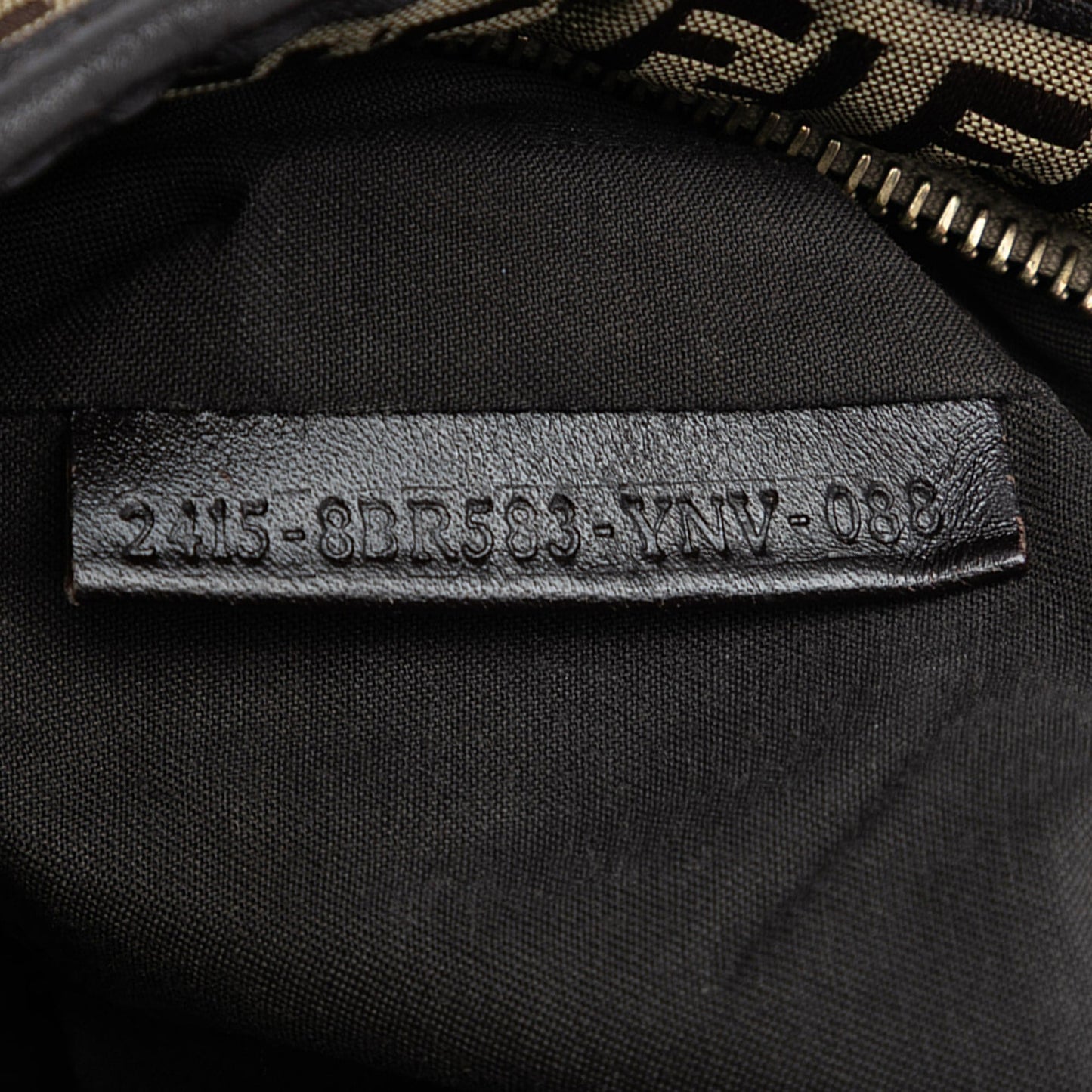 Fendi Zucchino Canvas Braided Hobo