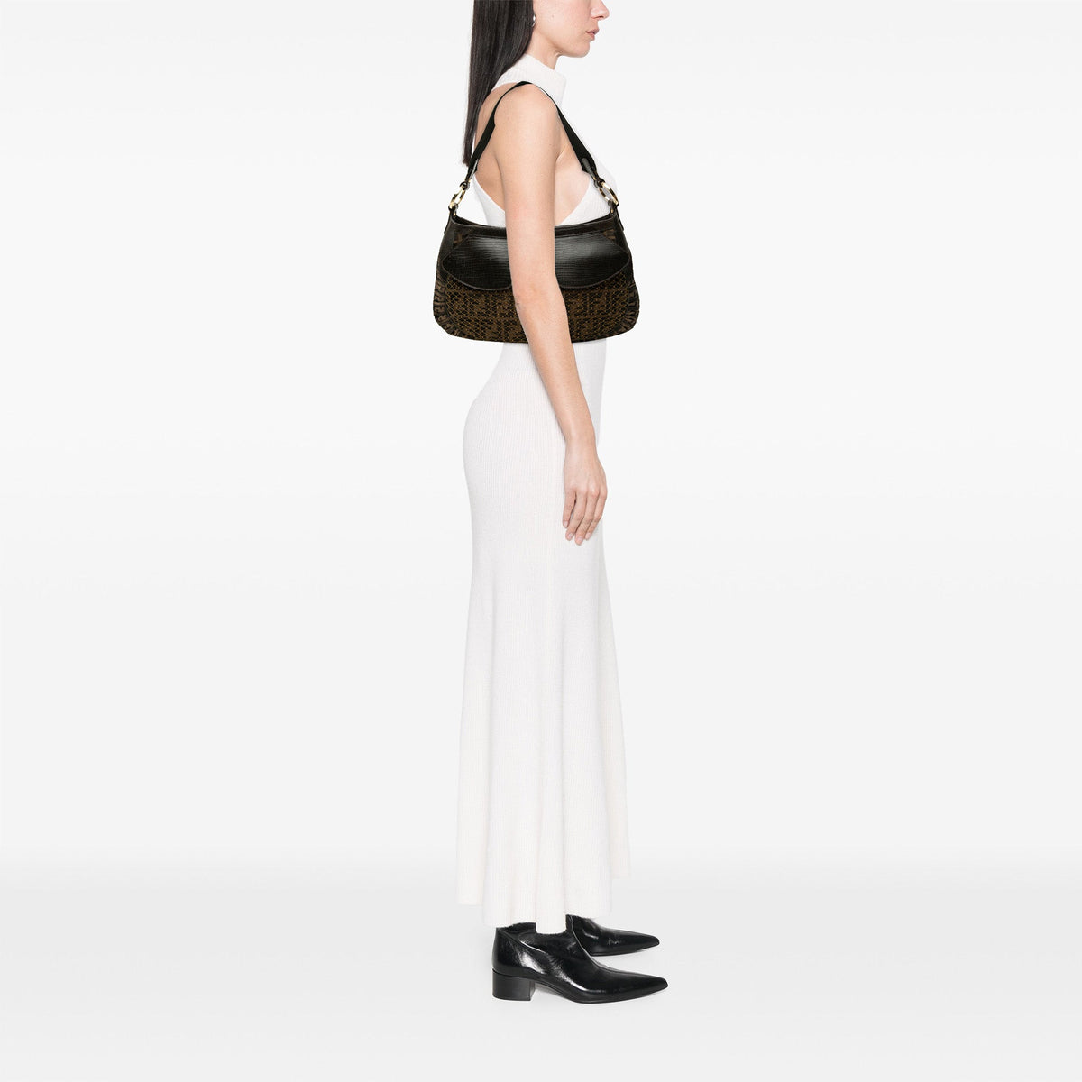 Fendi Zucca Canvas Mille Feuille Hobo