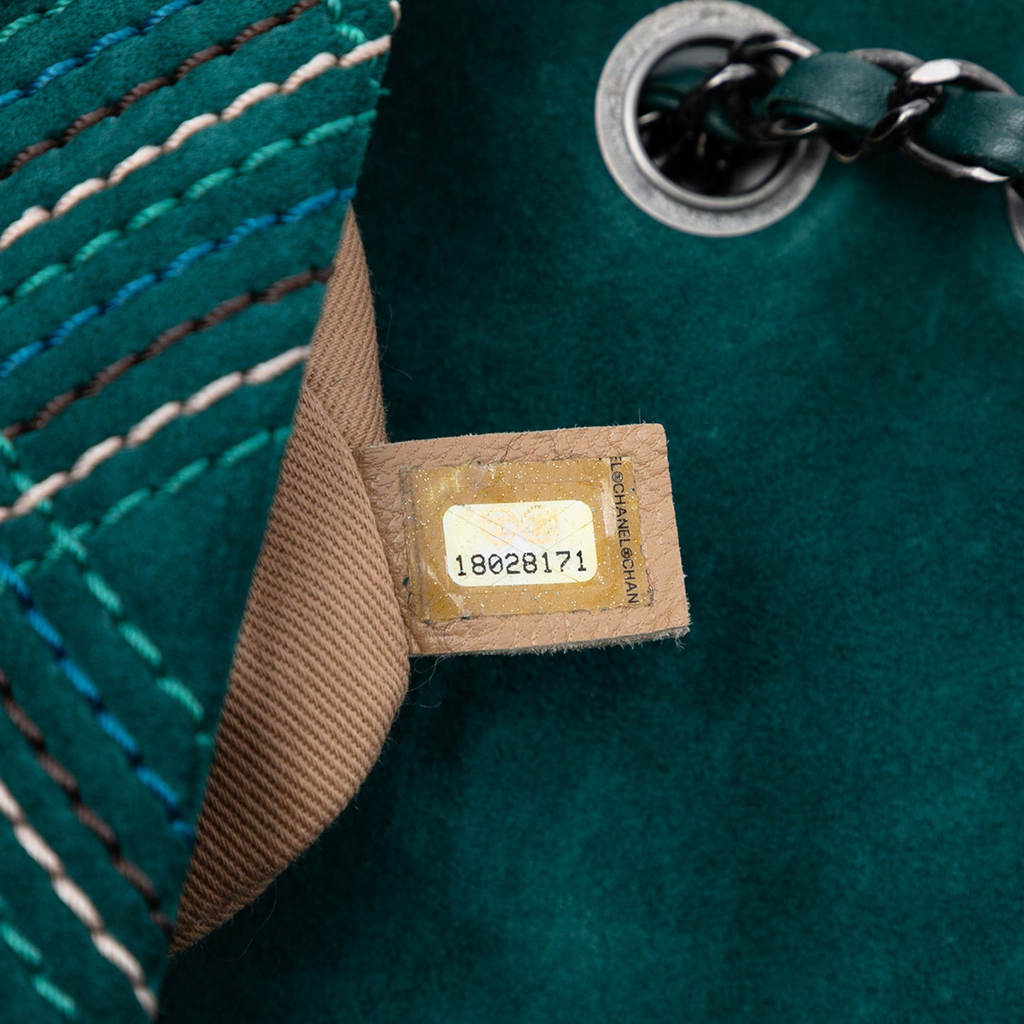 Chanel Paris Edinburgh Medium Stitched Suede Saltire Single Flap