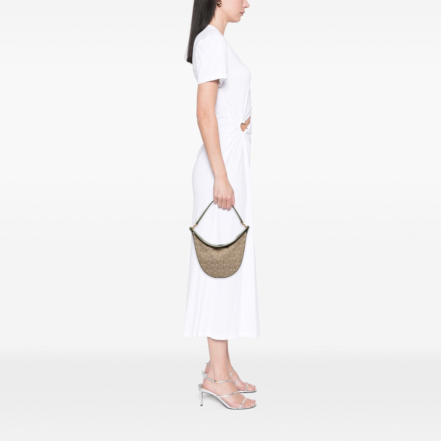 Loewe Anagram Canvas Luna Hobo