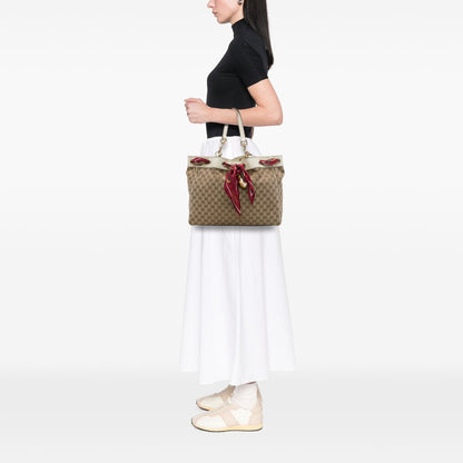 Gucci Large GG Canvas Positano Scarf Tote