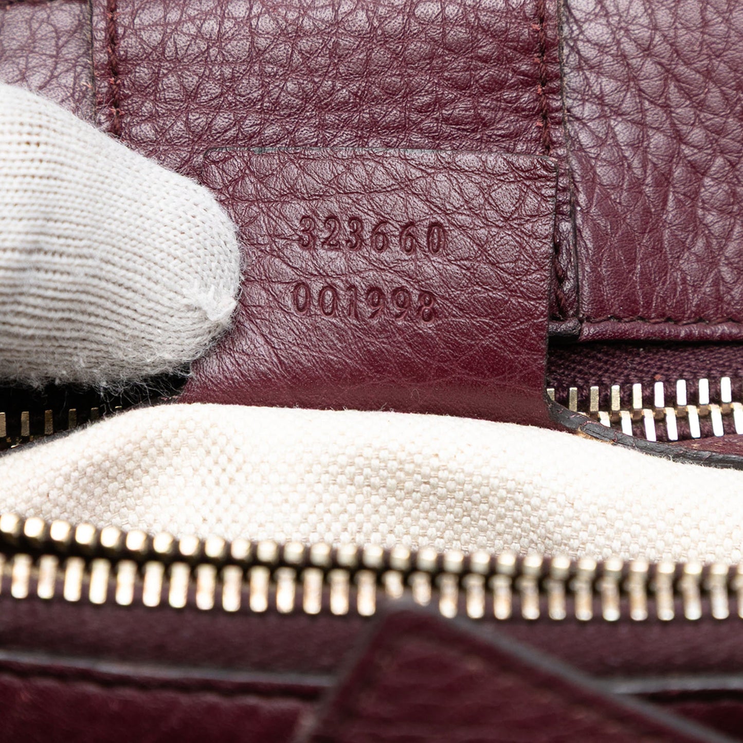 Gucci Medium Calfskin Bamboo Shopper Satchel