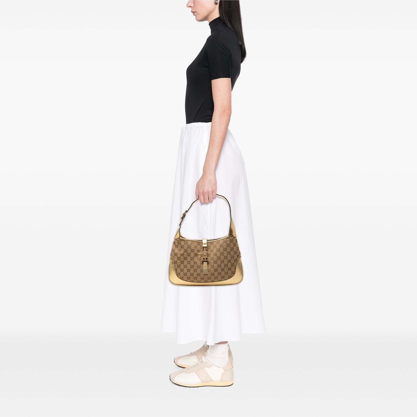 Gucci GG Canvas Jackie Shoulder Bag