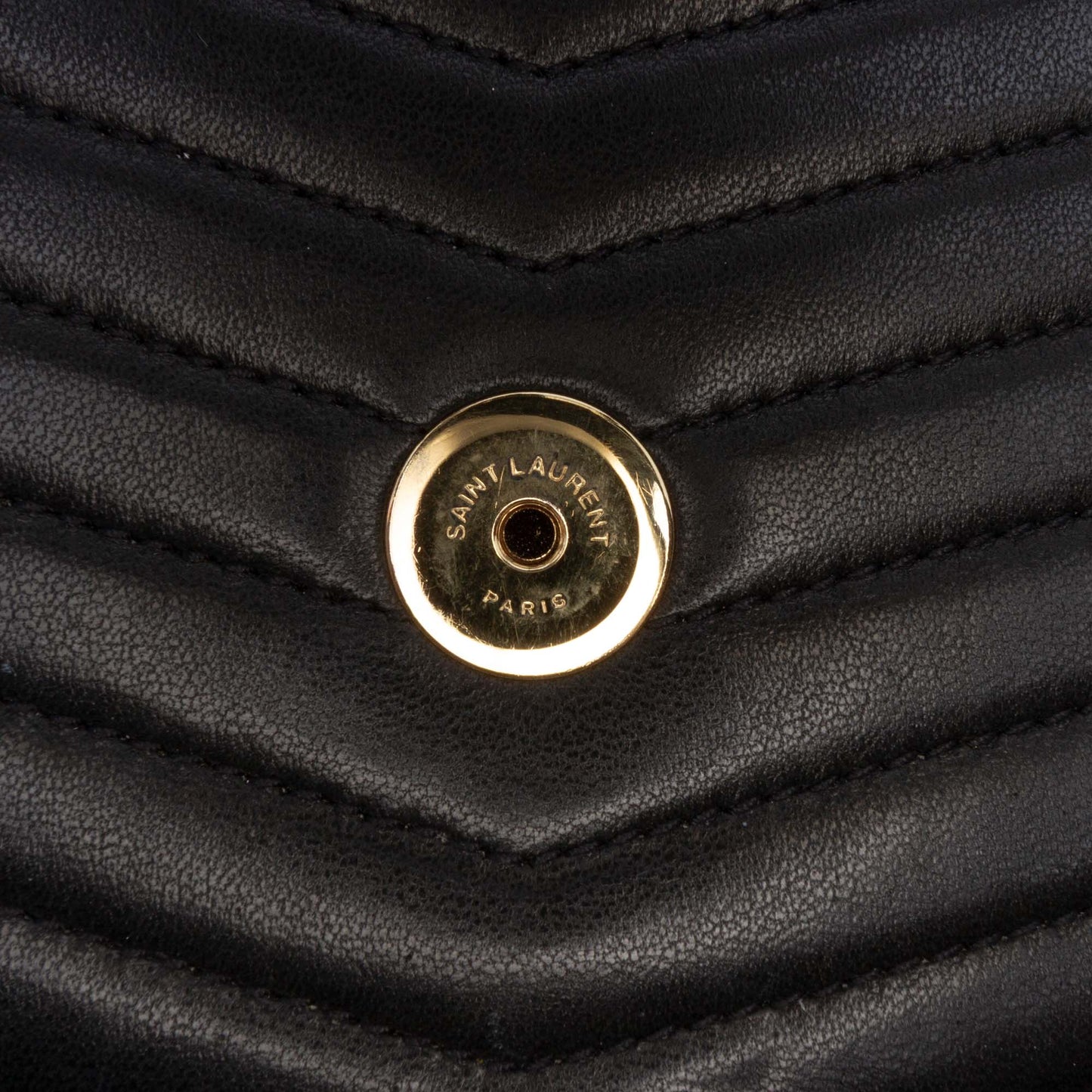 Saint Laurent Medium Chevron Lambskin Monogram Sulpice Bag