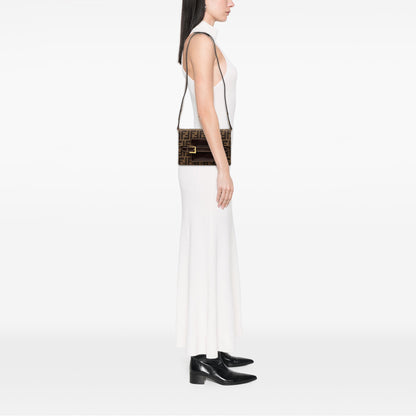 Fendi Zucca Canvas Shoulder Bag