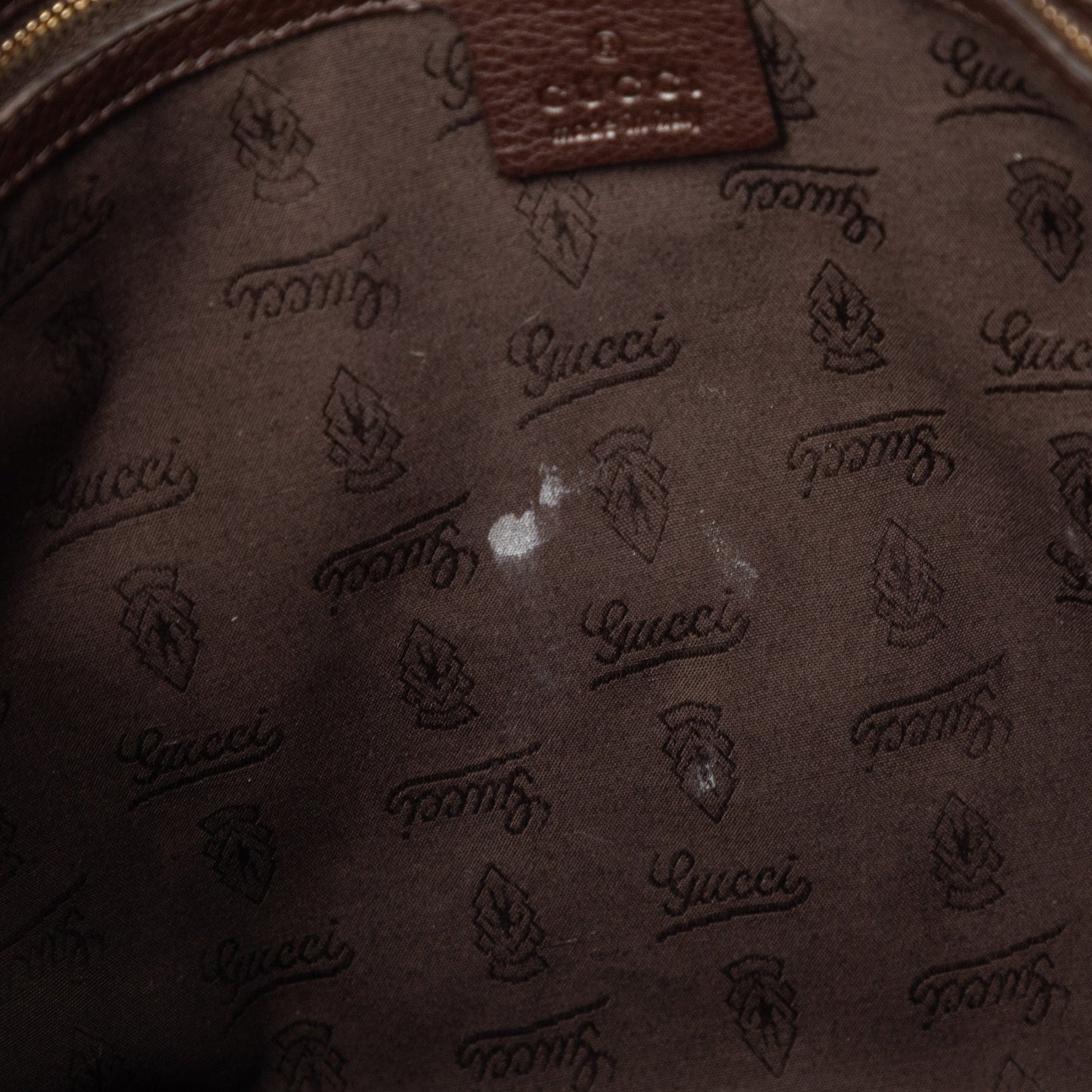 Gucci Medium Pebbled Calfskin Web Heritage Shoulder Bag