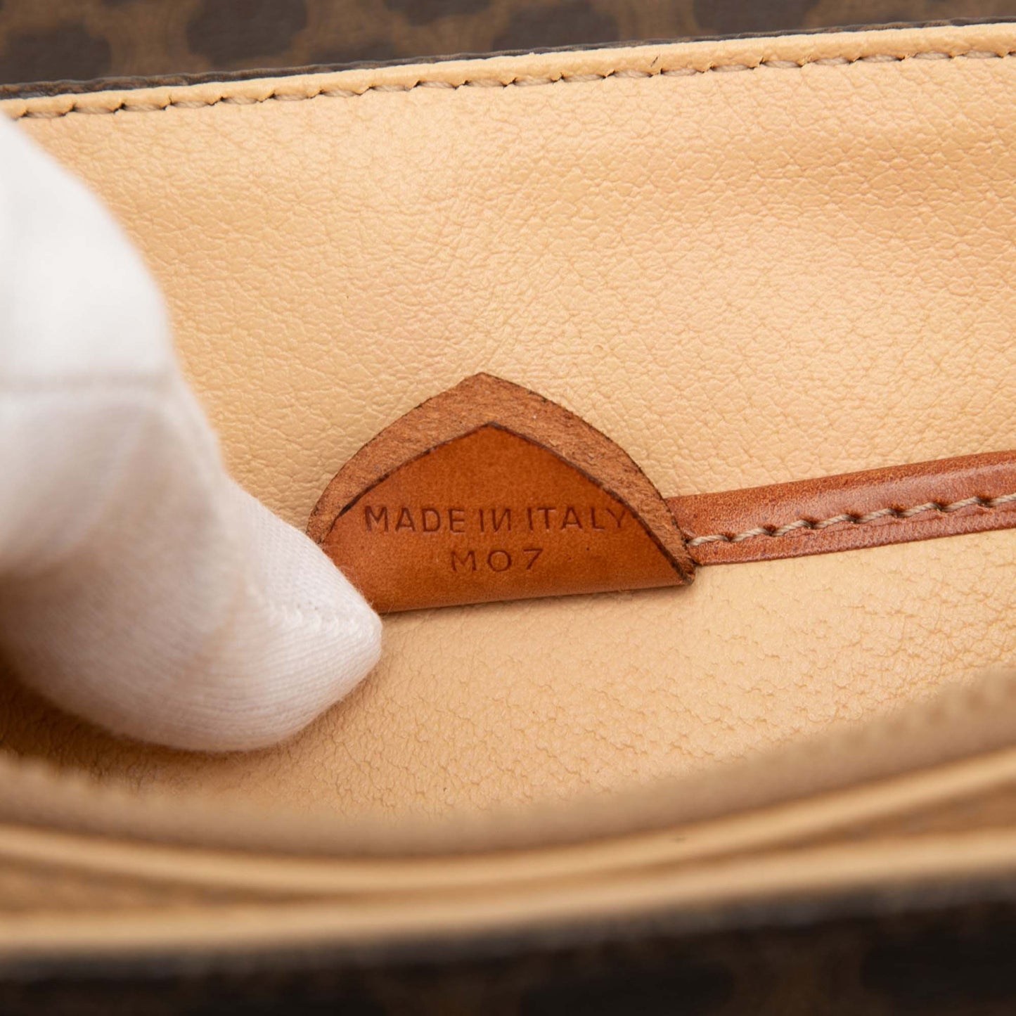 Celine Macadam Coated Canvas Handbag