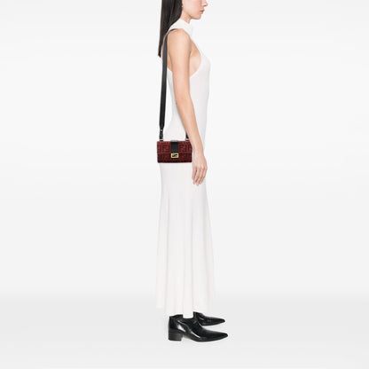 Fendi Zucca Canvas Convertible Baguette Pouch