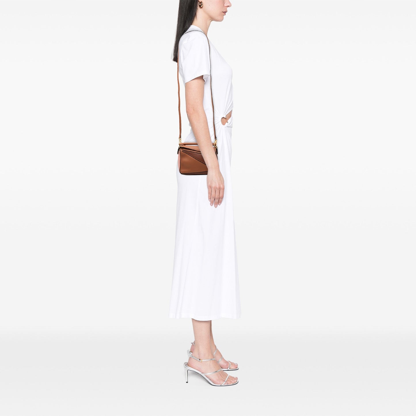 Loewe Mini Tricolor Calfskin Puzzle Satchel