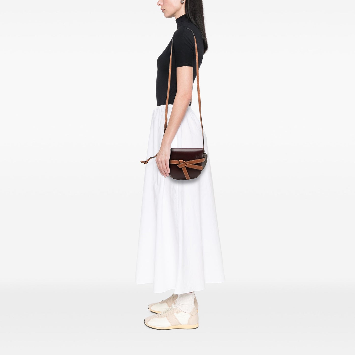 Loewe Mini Tricolor Leather Gate Crossbody