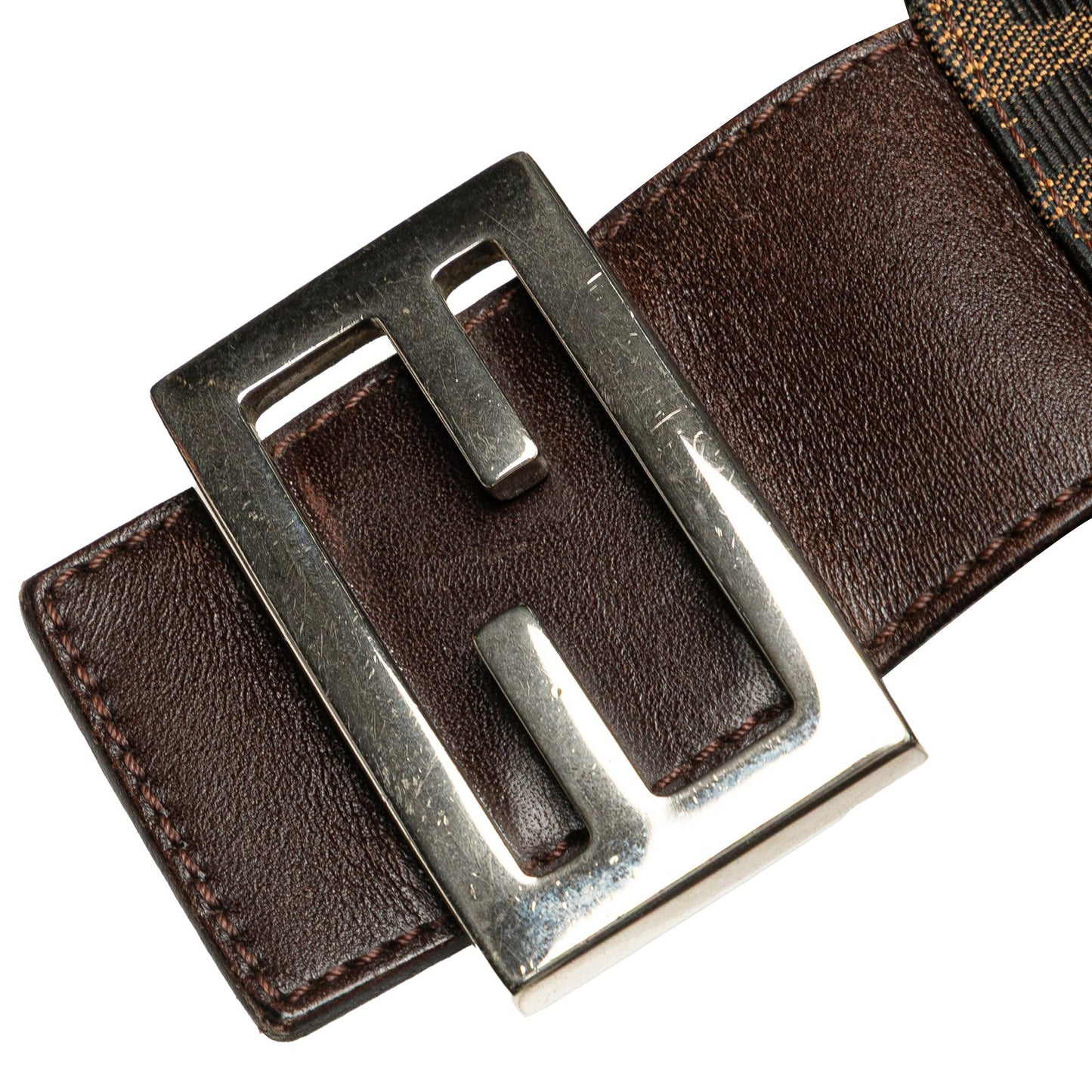 Fendi Zucca Canvas Shoulder Bag