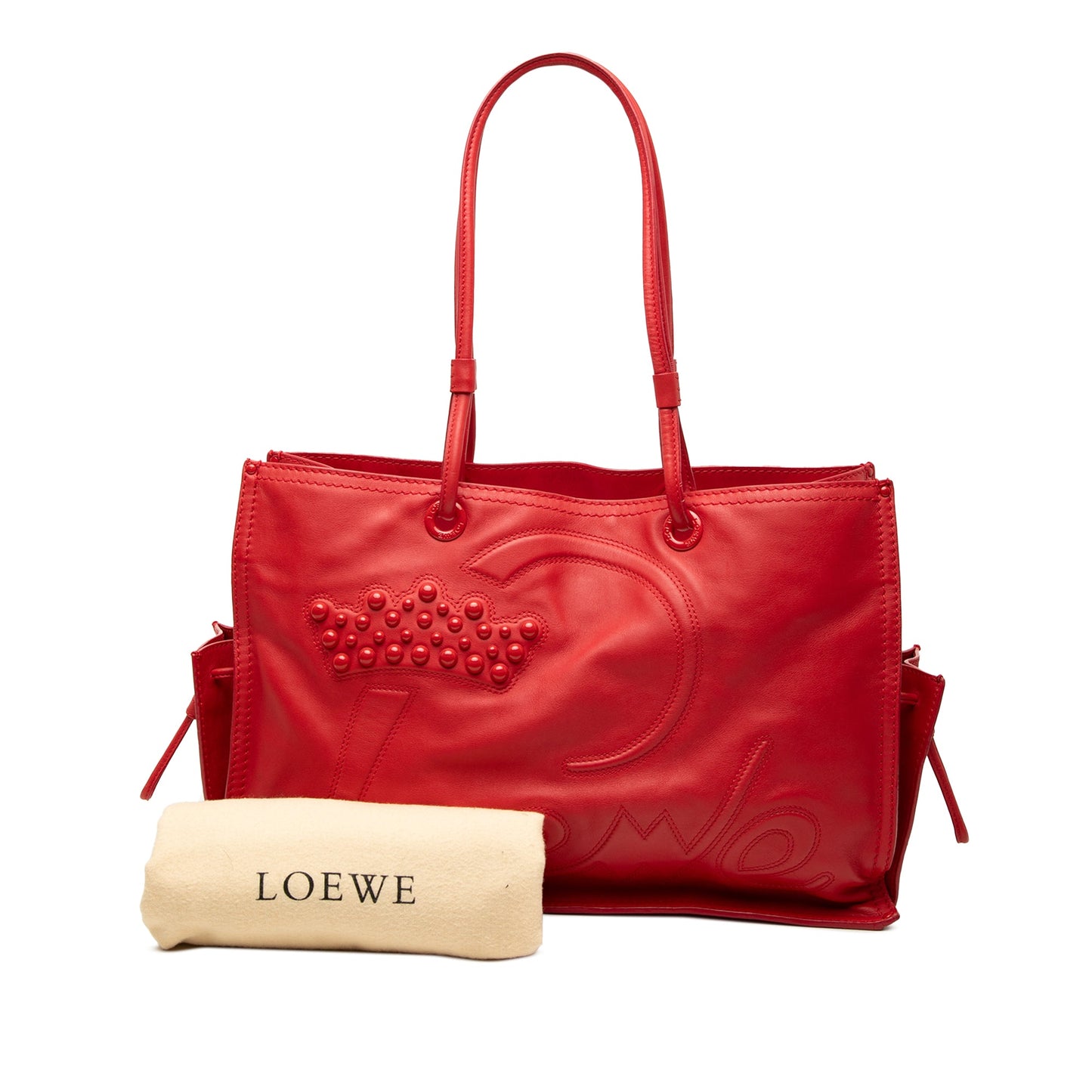 Loewe Studded Leather Crown Tote