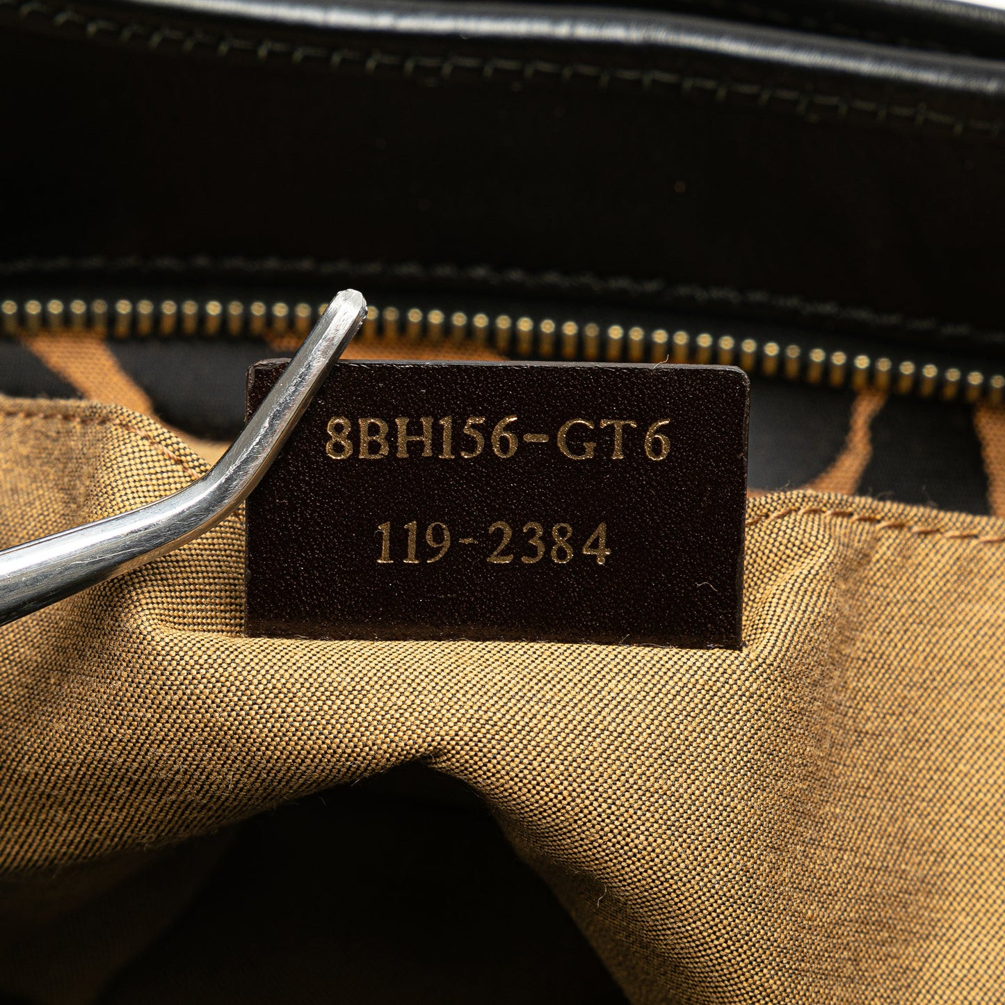 Fendi Leopard Print Chef Canvas Handbag