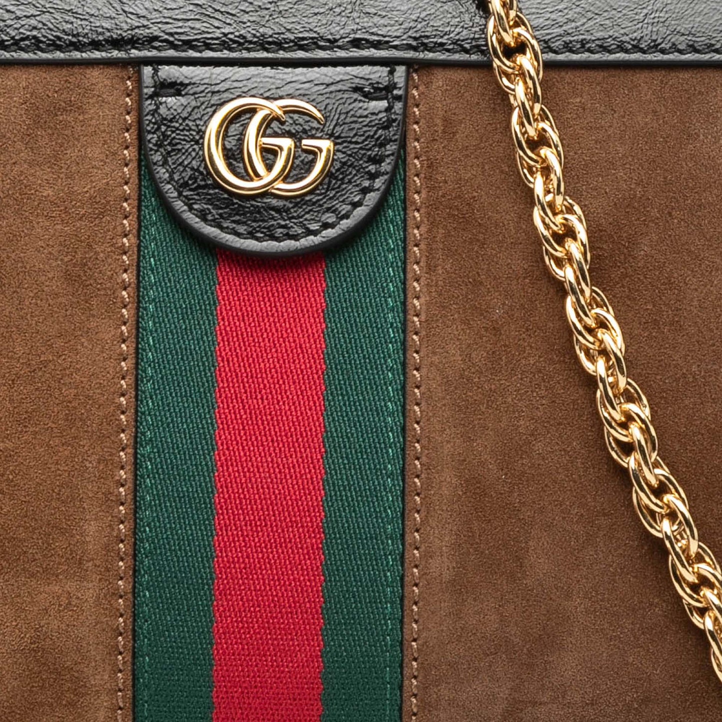 Gucci Small Suede Ophidia Chain Crossbody