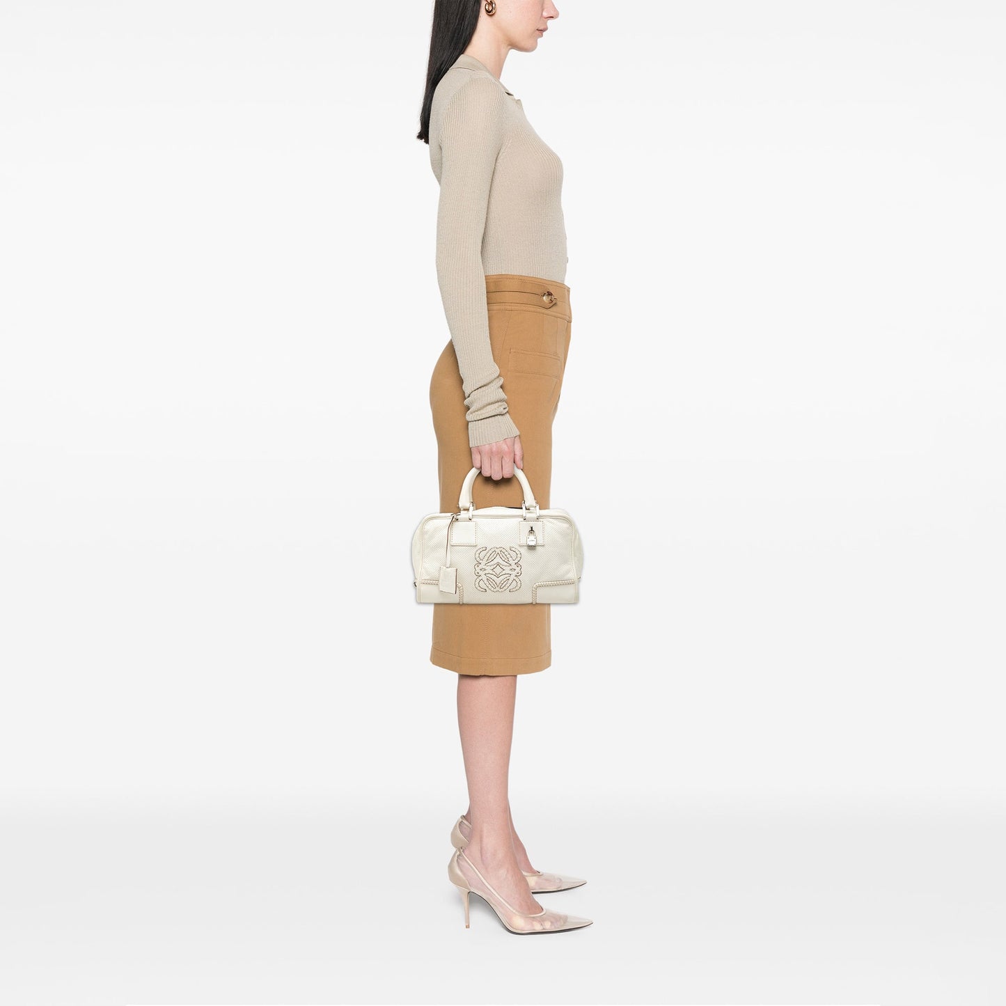 Loewe Perforated Leather Stitched Amazona 28
