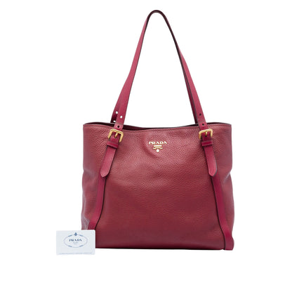 Prada Vitello Daino Shopping Tote