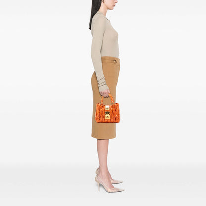 Miu Miu Matelasse Lambskin Coffer Satchel