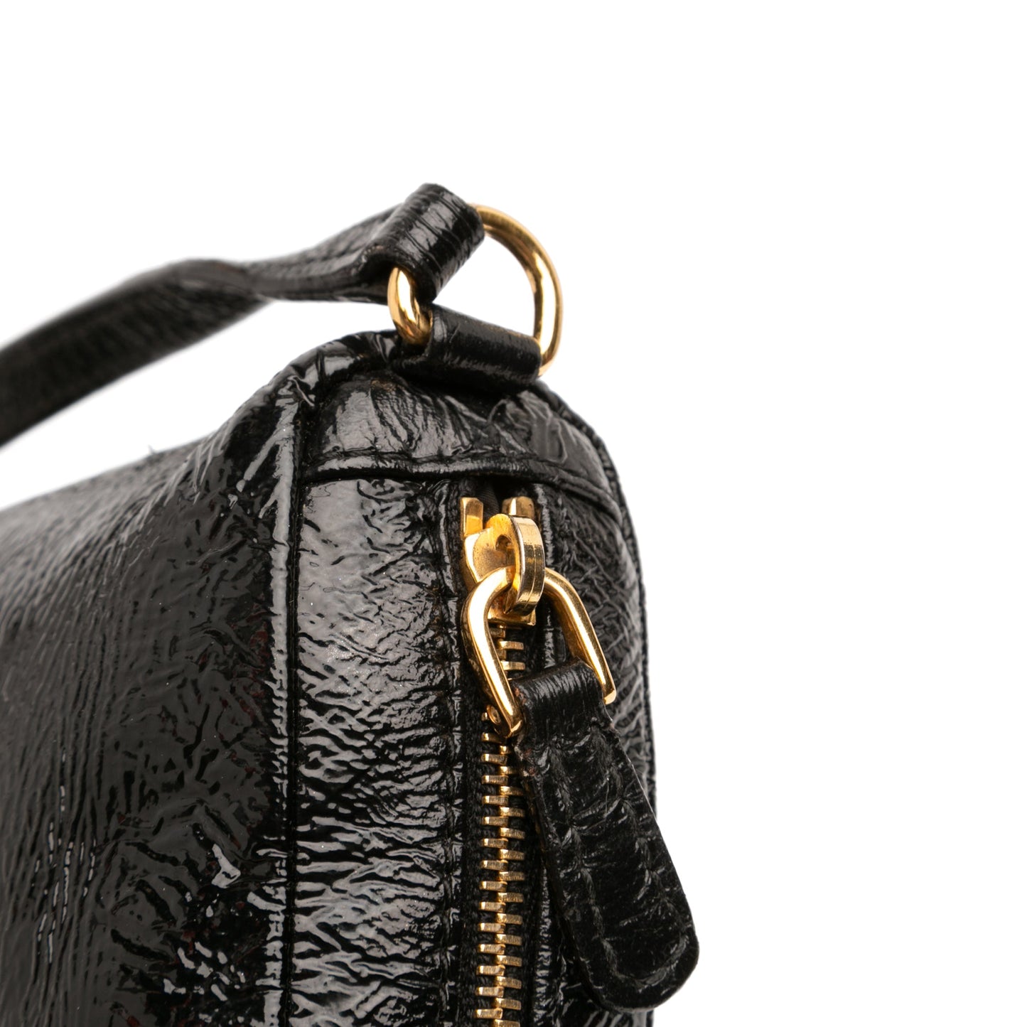 Miu Miu Patent Zip Handbag