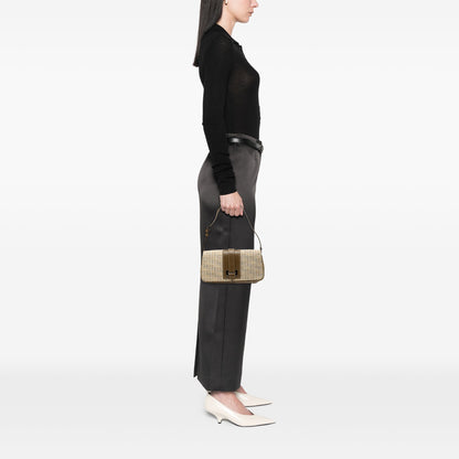 Celine C Macadam Canvas Flap Shoulder Bag