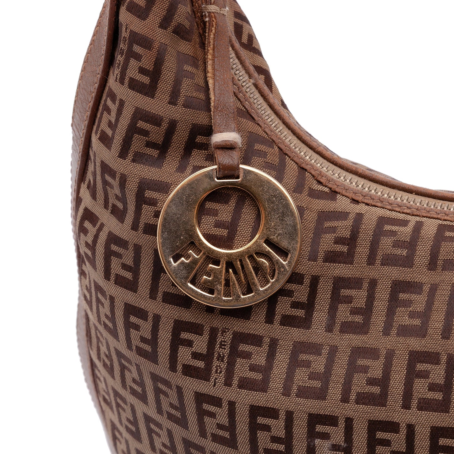 Fendi Zucchino Canvas Chef Pocket Hobo